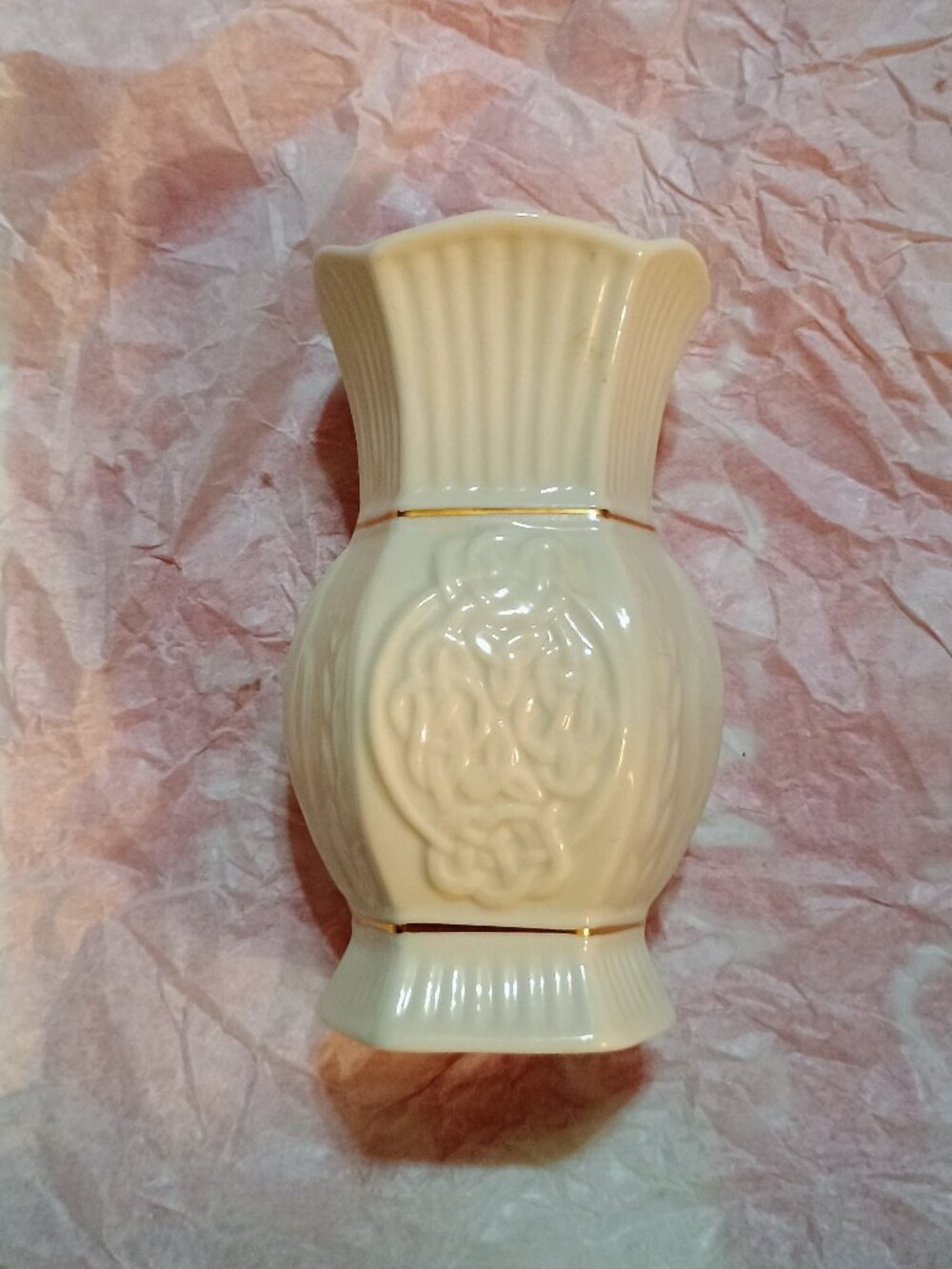 Vintage Souvenir Belleek bud vase